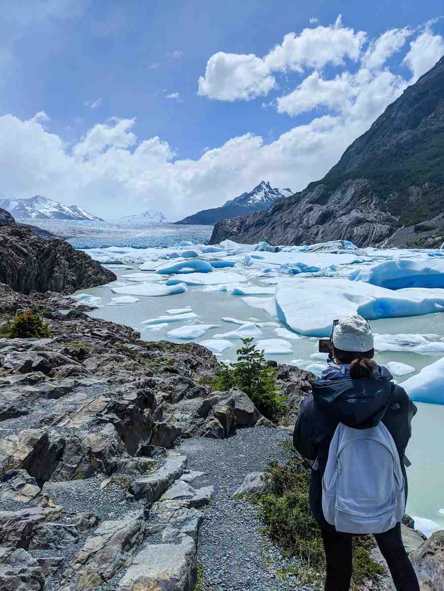 hiker torres del paine